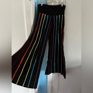 PRIDE RAINBOW!! om gaia tree flow pants size M
